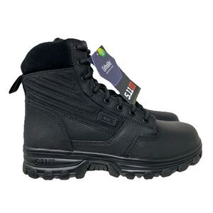 5.11 EVO 2.0 6” Tactical Black Side Zip Ortholite Safety Work Boots